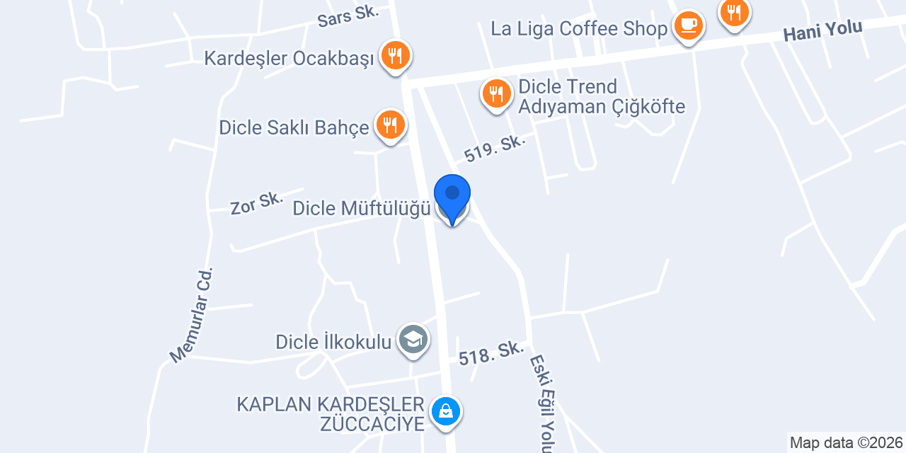 Dicle Müftülüğü konumu