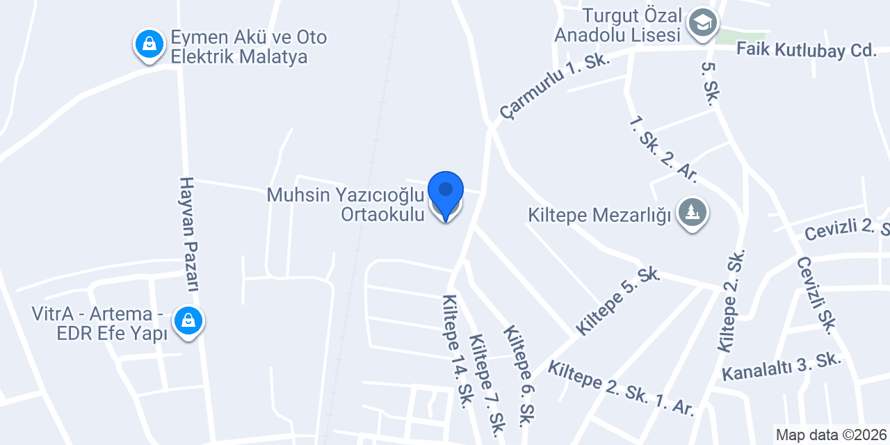 Muhsin Yazıcıoğlu Ortaokulu konumu