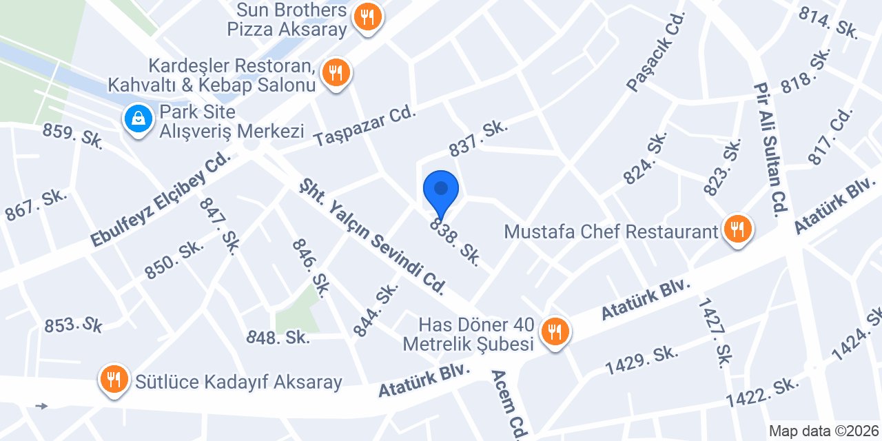 AslıSultan Eczanesi konumu
