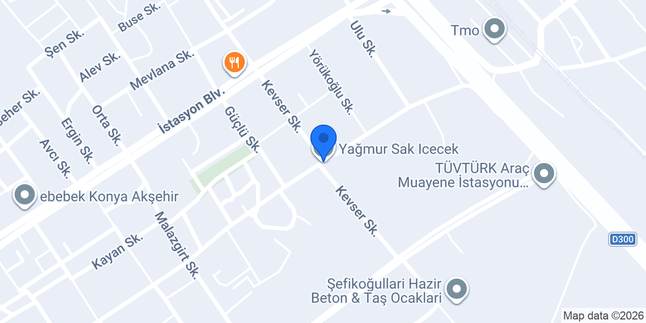 Yağmur Sak Icecek konumu