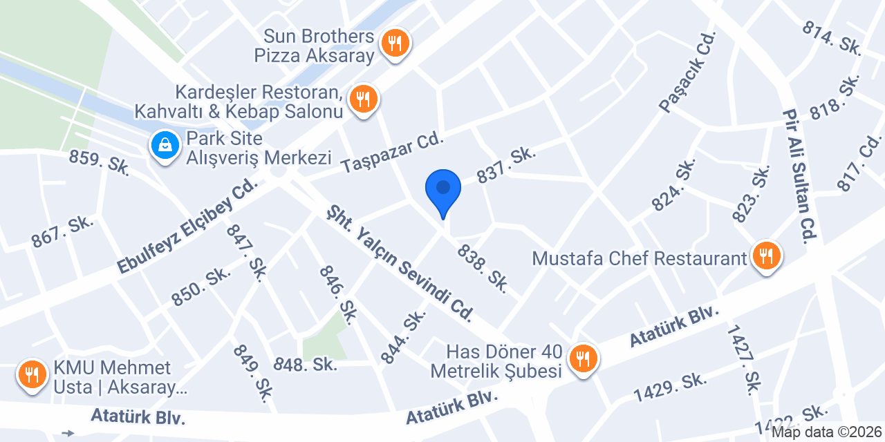 Aksaray Aden Çiçekçilik konumu