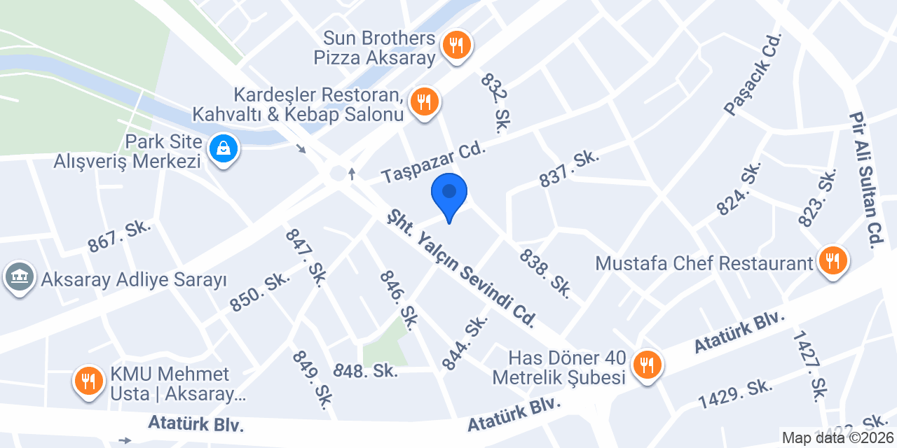 Avukat Furkan Memiş Mutlu - Aksaray FM Mutlu Hukuk Bürosu konumu