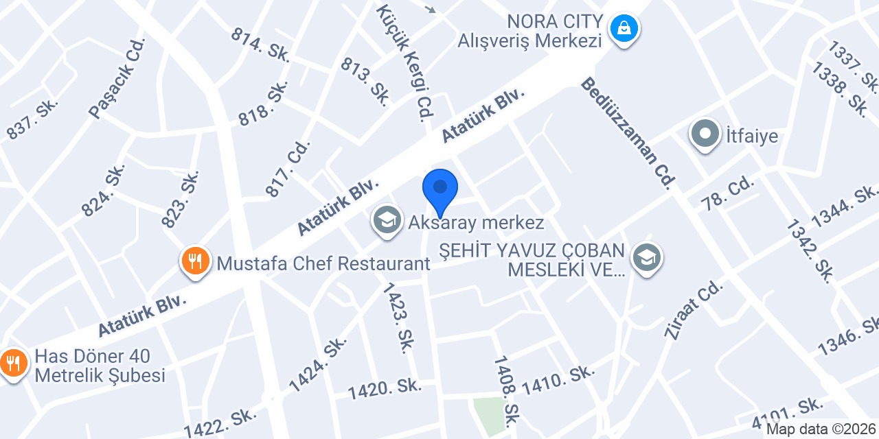 Birebir Özel Öğretim Kursu konumu