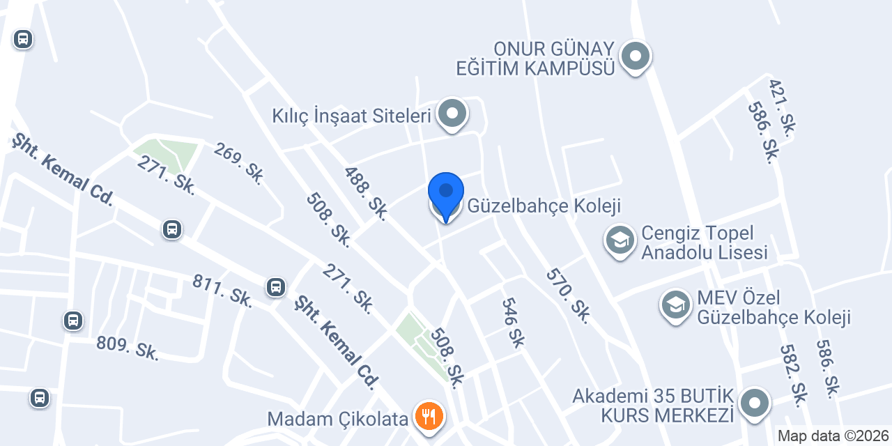 Güzelbahçe Koleji konumu