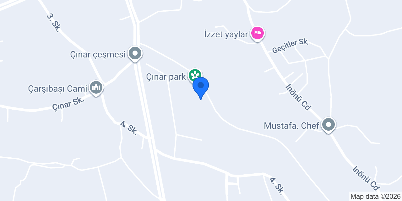 Çınar Park Restaurant konumu