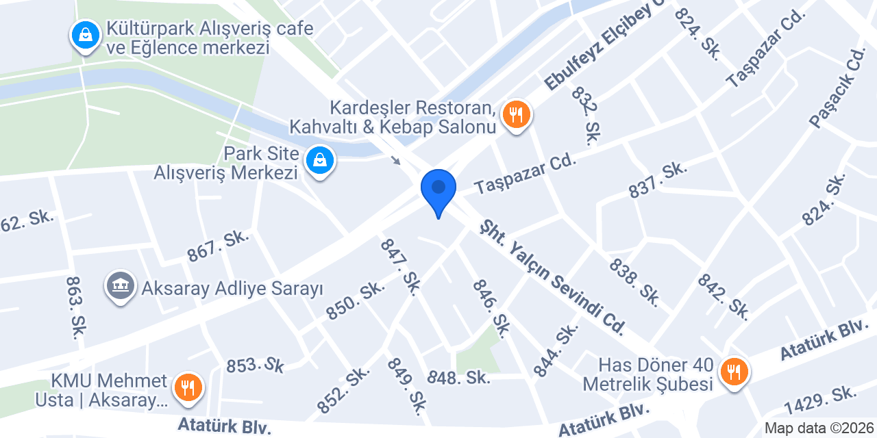 Hüdaverdi Restoran konumu