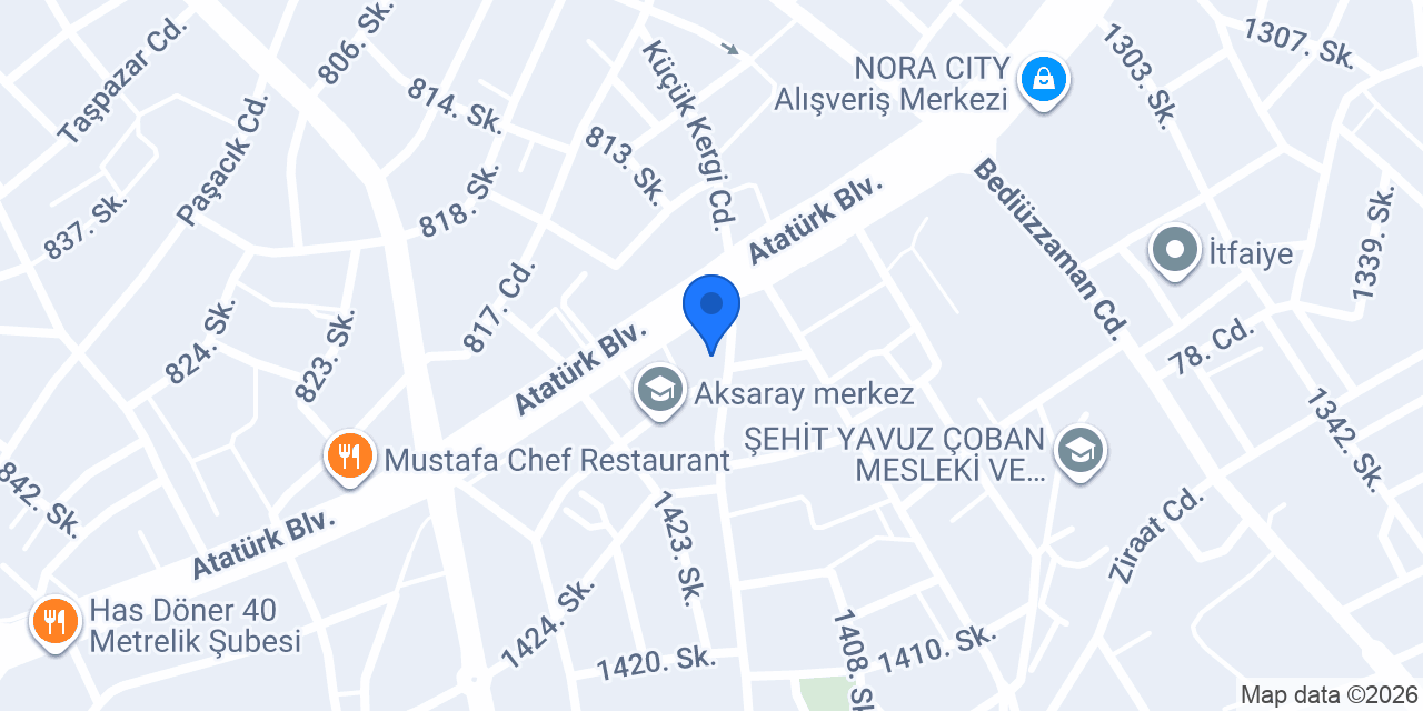 ORBEY RENT A CAR AKSARAY konumu
