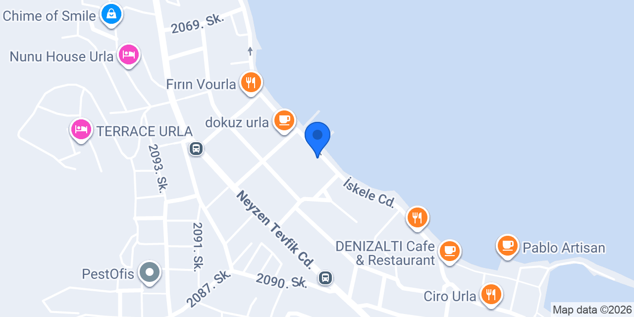 Gümrük Otel Urla konumu