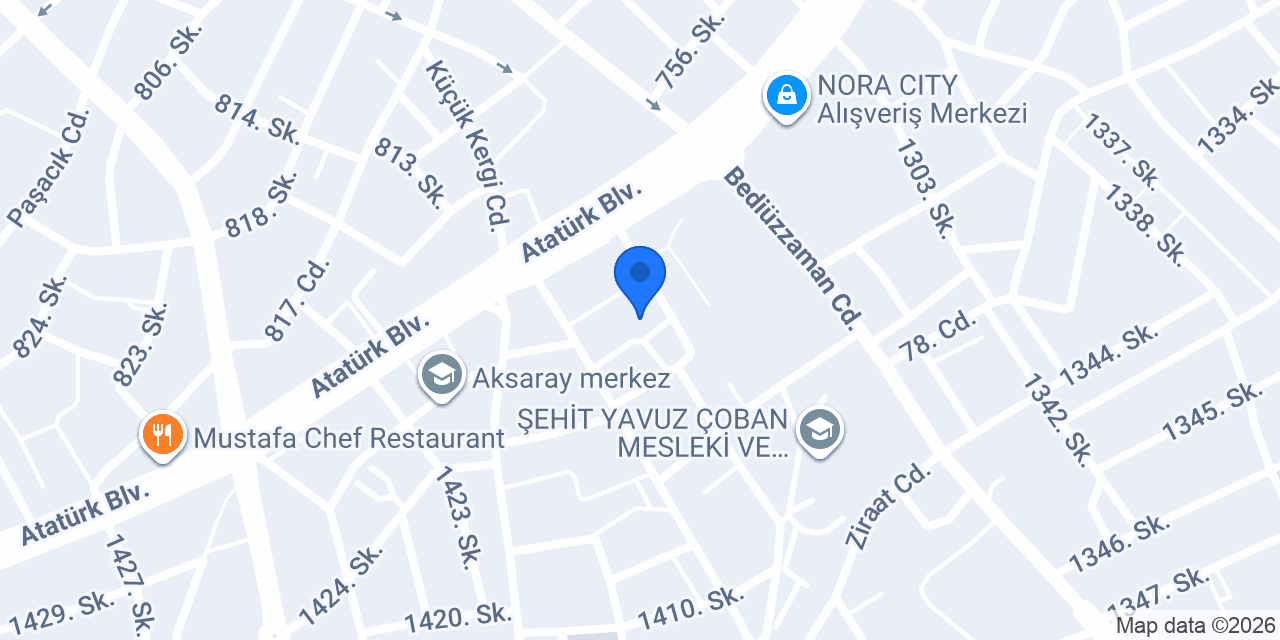 Aksaray Sonar Sürücü Kursu konumu