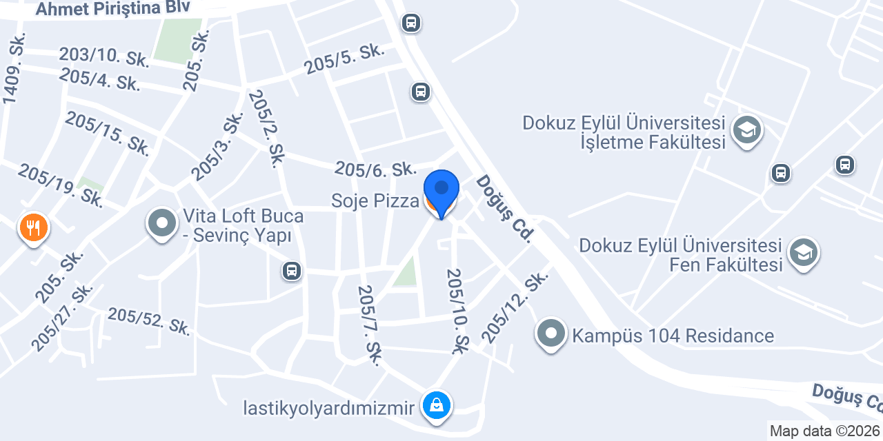 Soje Pizza konumu