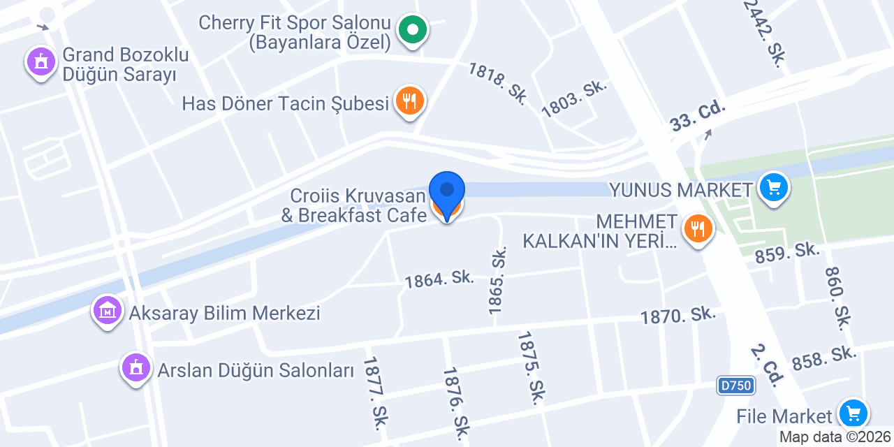 Croiis Kruvasan & Breakfast Cafe konumu