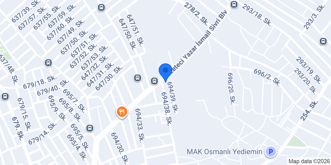 İzmir Seramik Toptan Ve Perakende Satış Yeri konumu