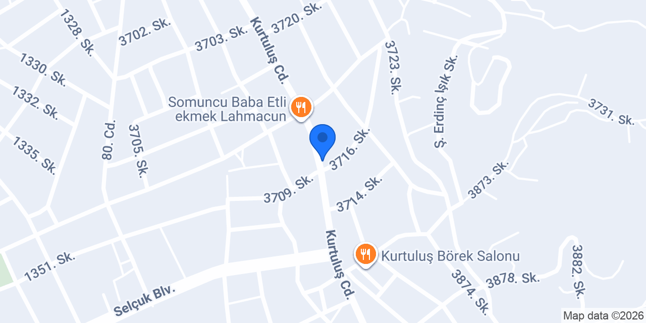 Kurtuluş Erkek Kuaför konumu