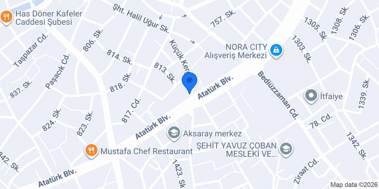 Aksaray Birlik Turizm konumu