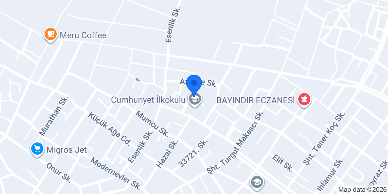 Nene Hatun Anaokulu konumu