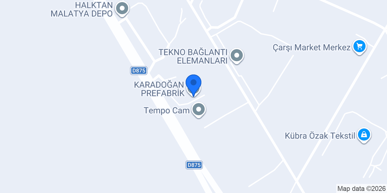 KARADOĞAN PREFABRİK konumu