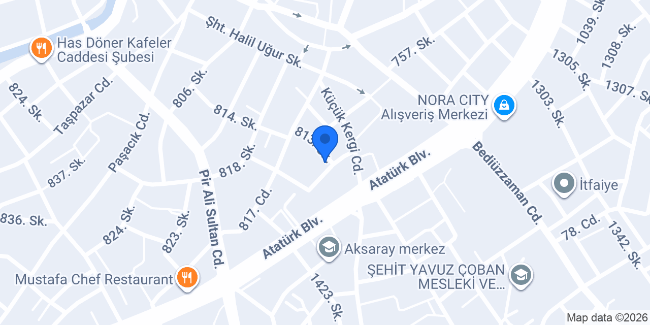 VERA VETERİNER KLİNİĞİ konumu