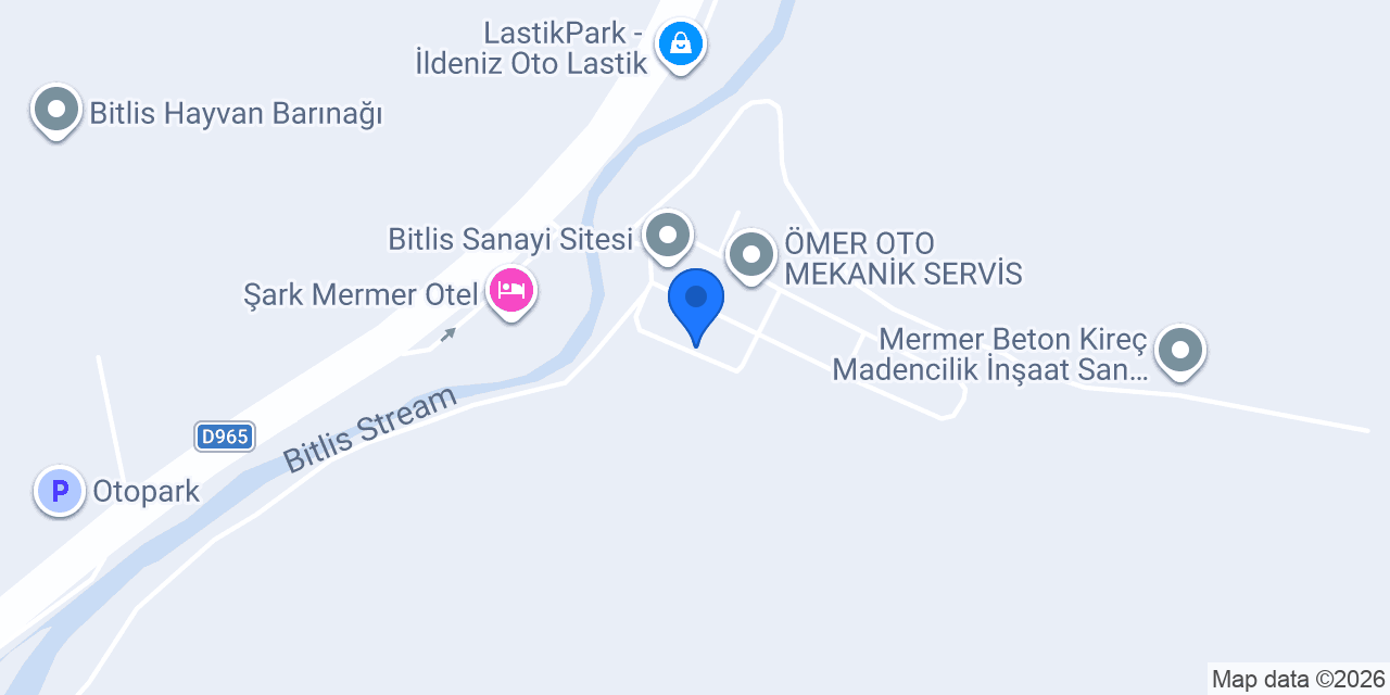 Doğu Otocam Bitlis konumu