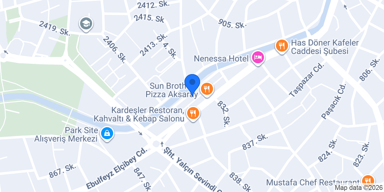Aksaray Aslan Pansiyon konumu