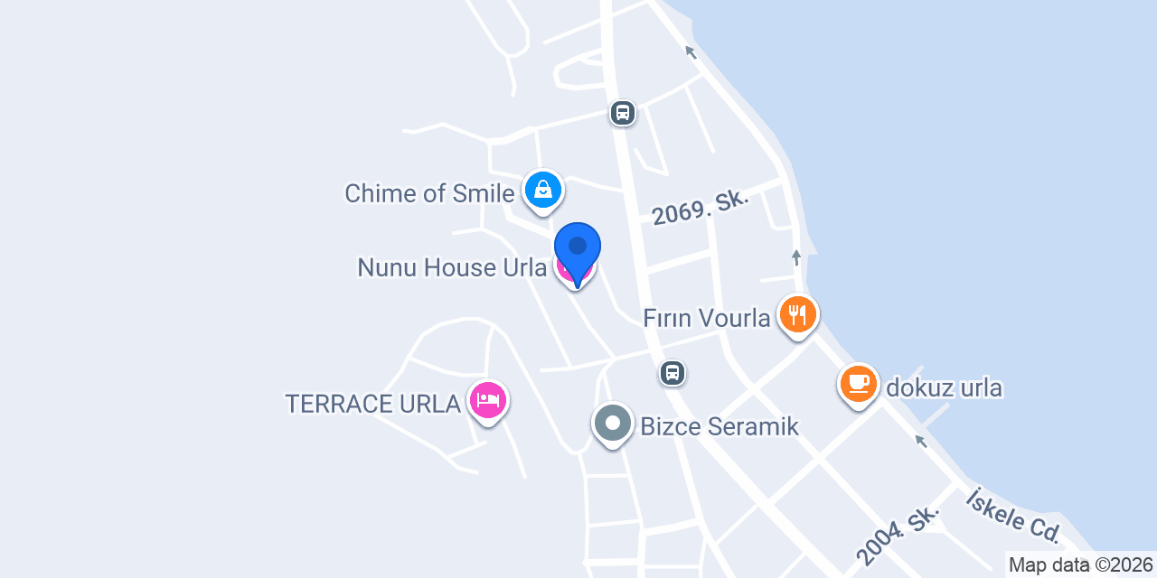 Nunu House Urla konumu