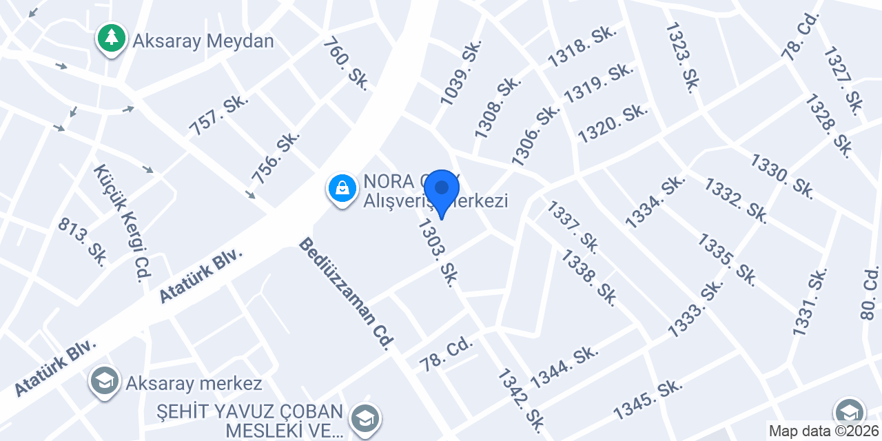 Aksaray petshop konumu