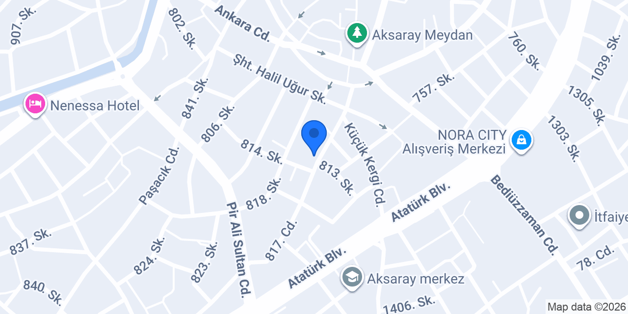 Aksaray Hayvan Hastanesi konumu