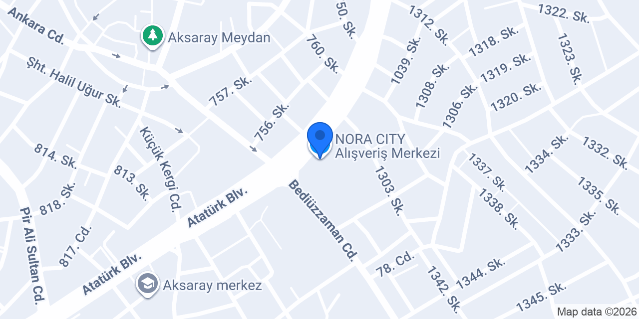 NORA CITY Alışveriş Merkezi konumu