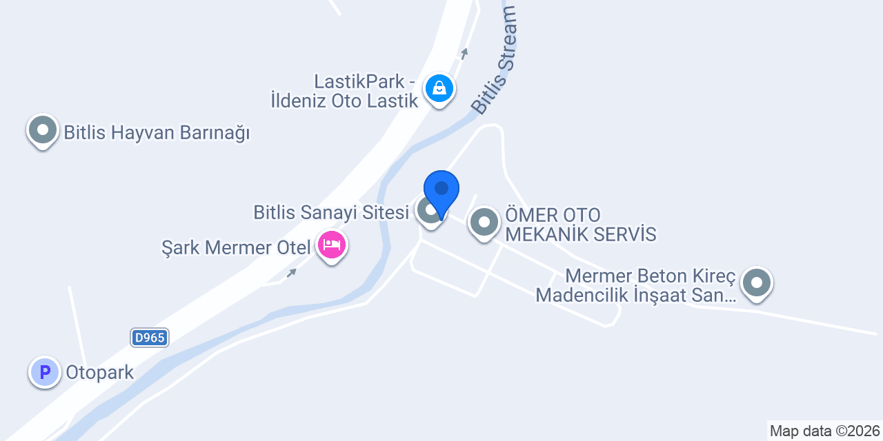 Yücel oto servis konumu
