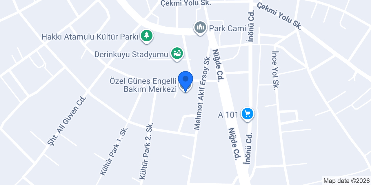 Özel Güneş Engelli Bakım Merkezi konumu
