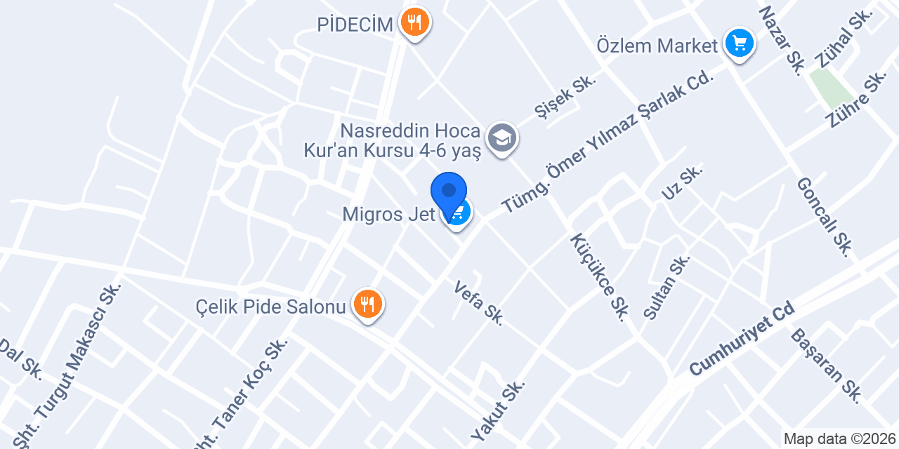 Beyza Pide konumu