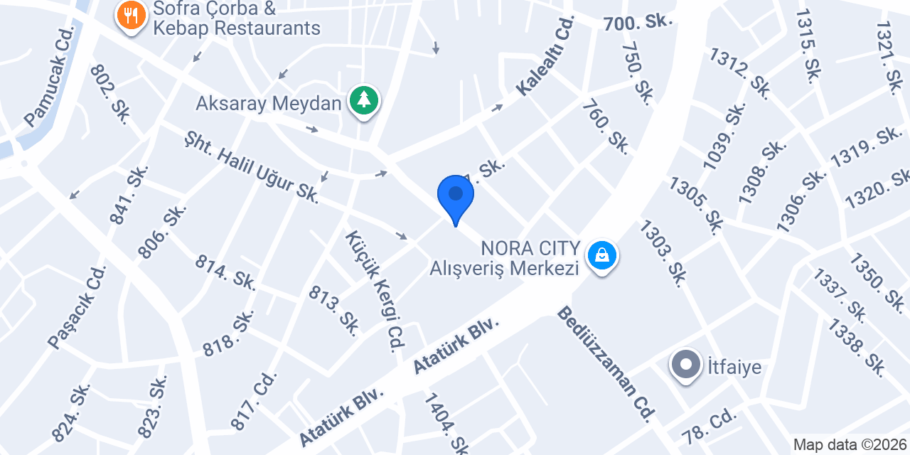 SHEFOON AKSARAY ŞUBESİ konumu