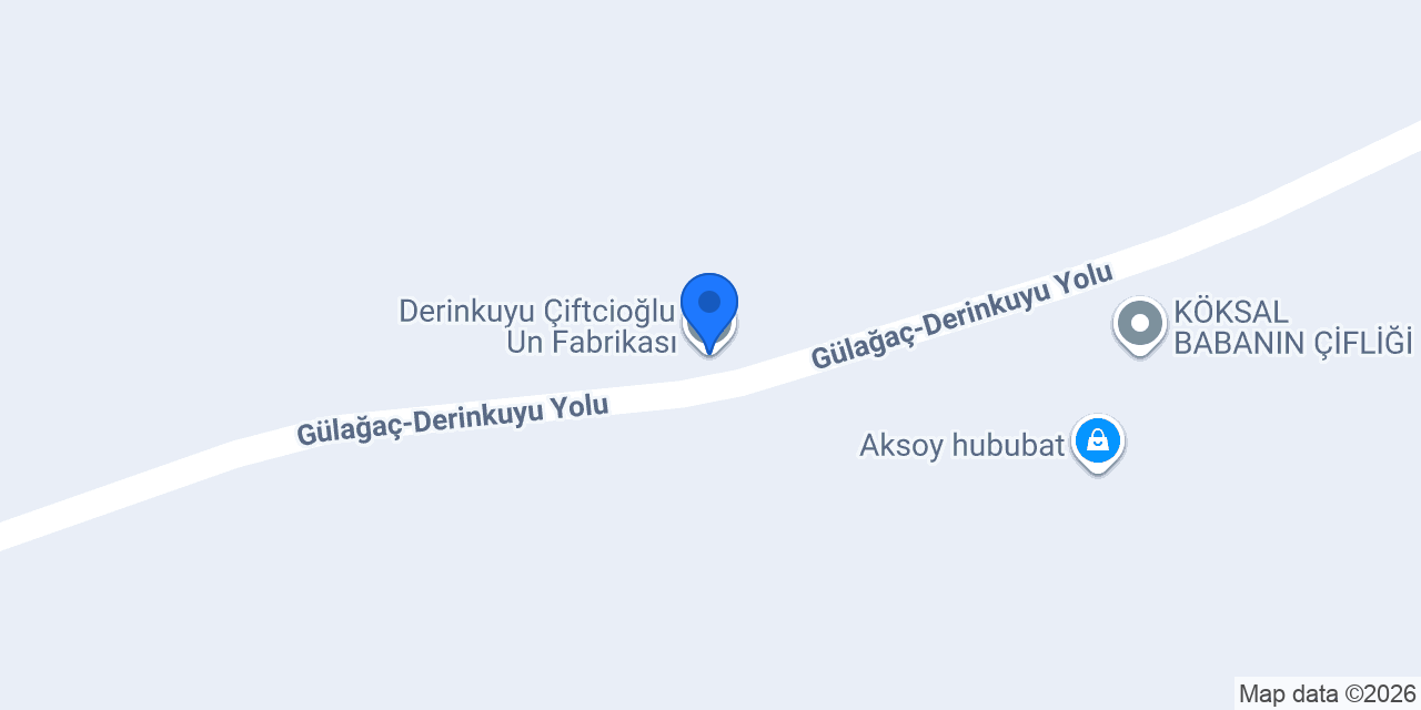 Derinkuyu Çiftcioğlu Un Fabrikası konumu