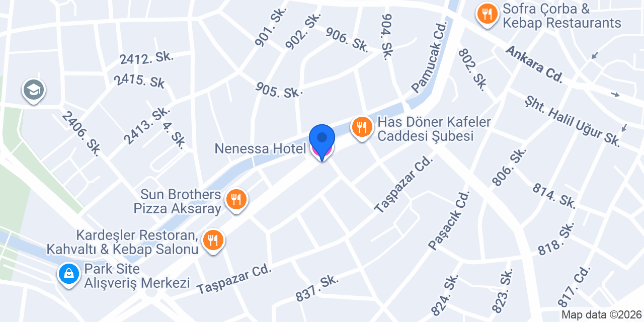 Nenessa Hotel konumu