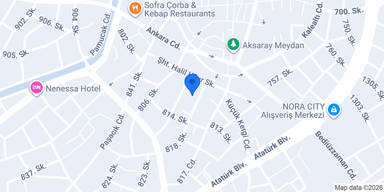 Aksaray Veysel Erkek Kuaför Salonu konumu