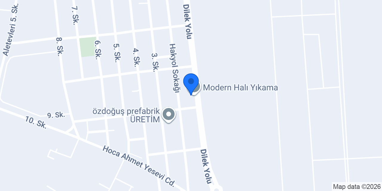 Modern Halı Yıkama konumu