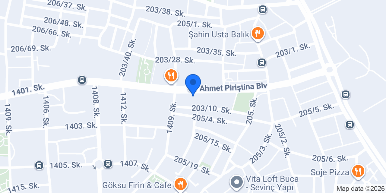 Buca Sürücü Kursu konumu