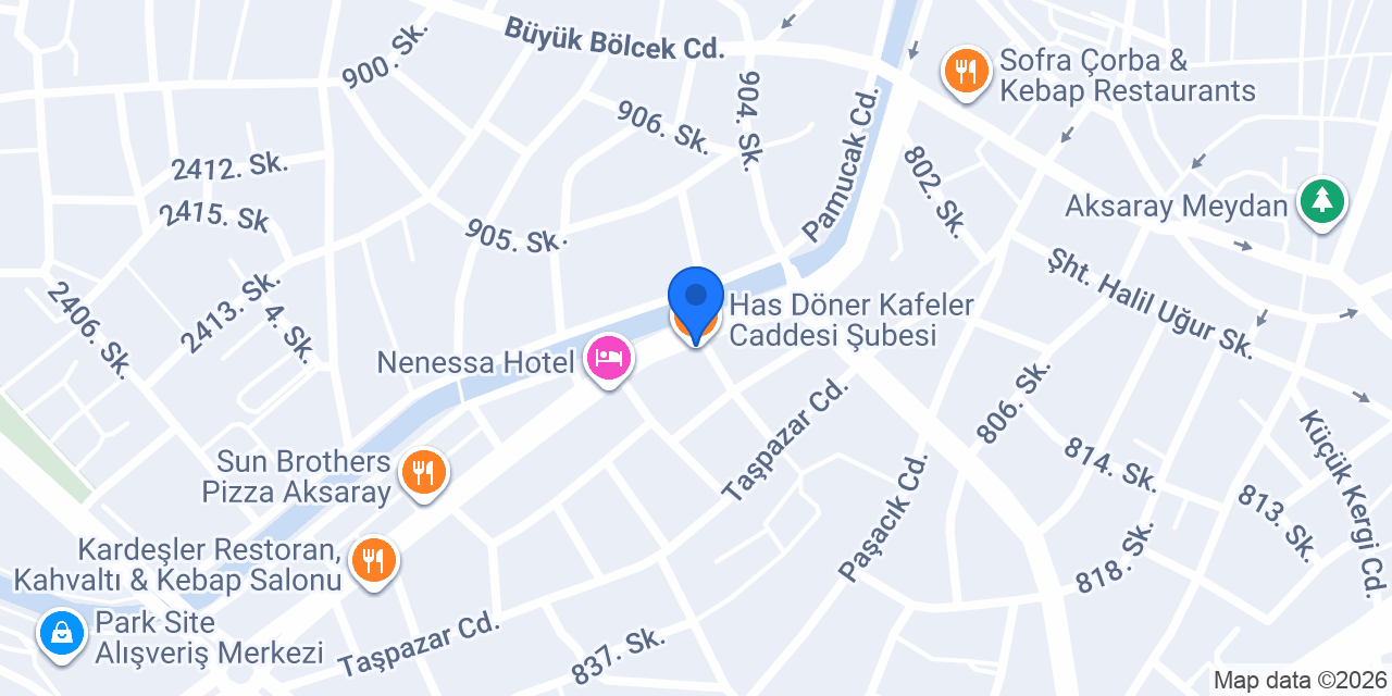 Has Döner Kafeler Caddesi Şubesi konumu