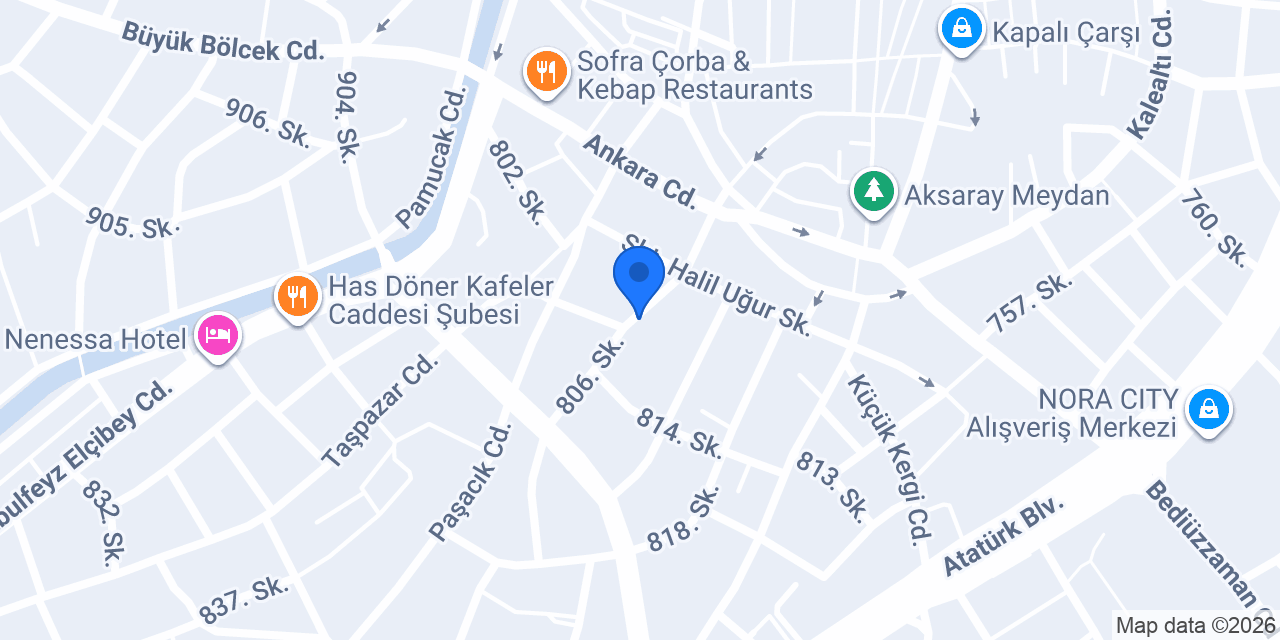 Özan Ofset Matbaa konumu