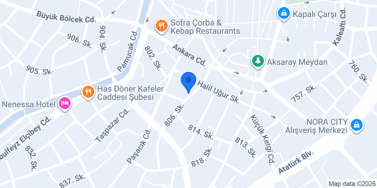Aksaray Anahtar konumu