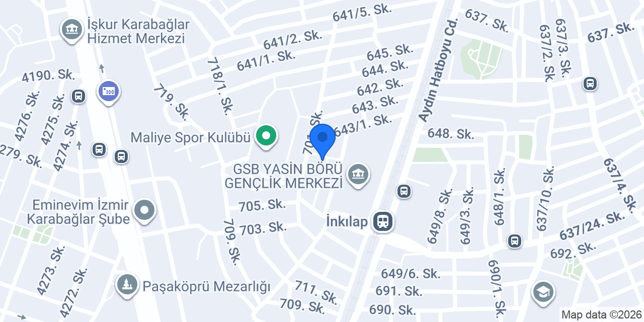 AFATLAR YAPI HIRDAVAT TURZ. SAN. VE TİC. LTD. ŞTİ. İZMİR ŞUBE konumu
