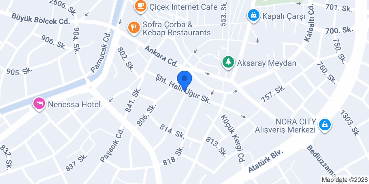 CM Kuaför Aksaray (Bayan Kuaförü) konumu