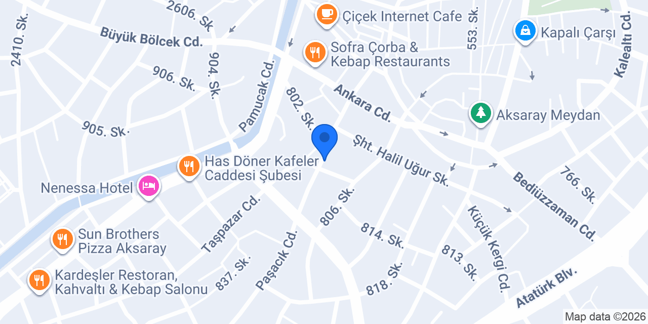 Aksaray Terzi Kürşad konumu