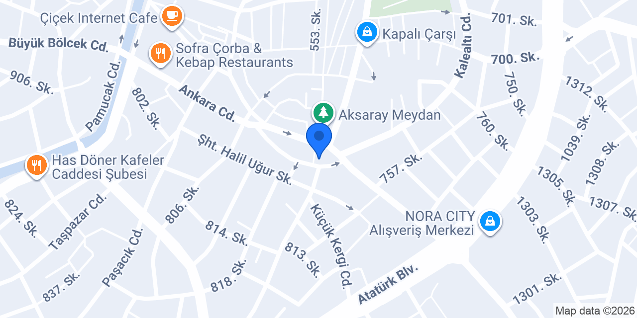 Aksaray 3. Noter konumu
