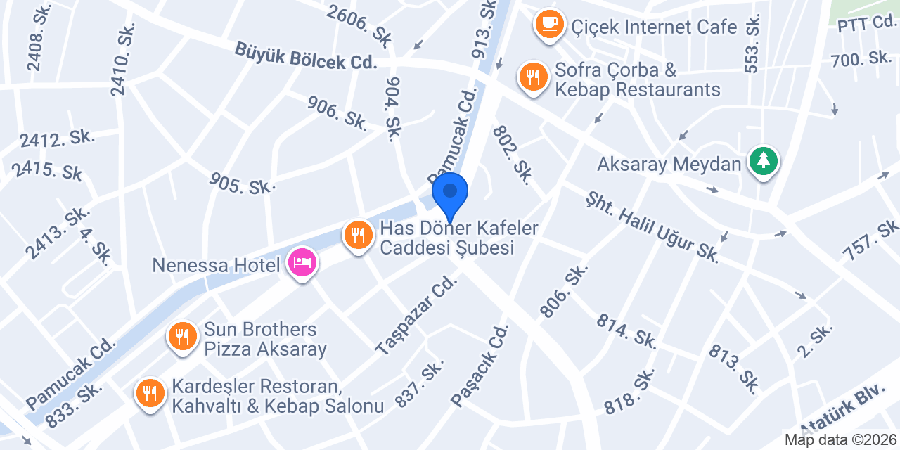 Roma Antico Coffee Aksaray konumu