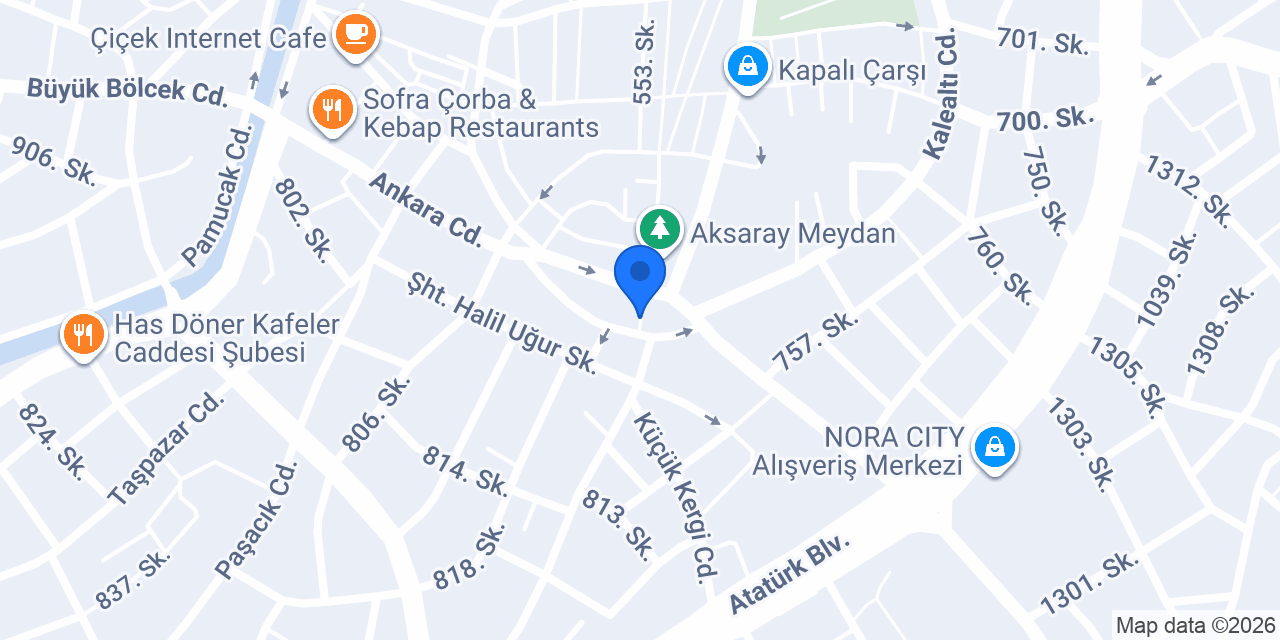 Aksaray Başarı Sürücü Kursu konumu