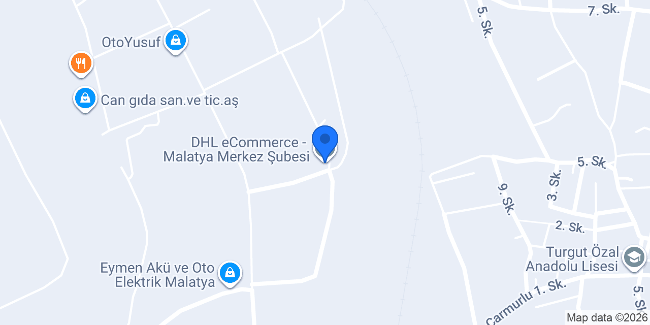 DHL eCommerce - Malatya Transfer Merkezi konumu