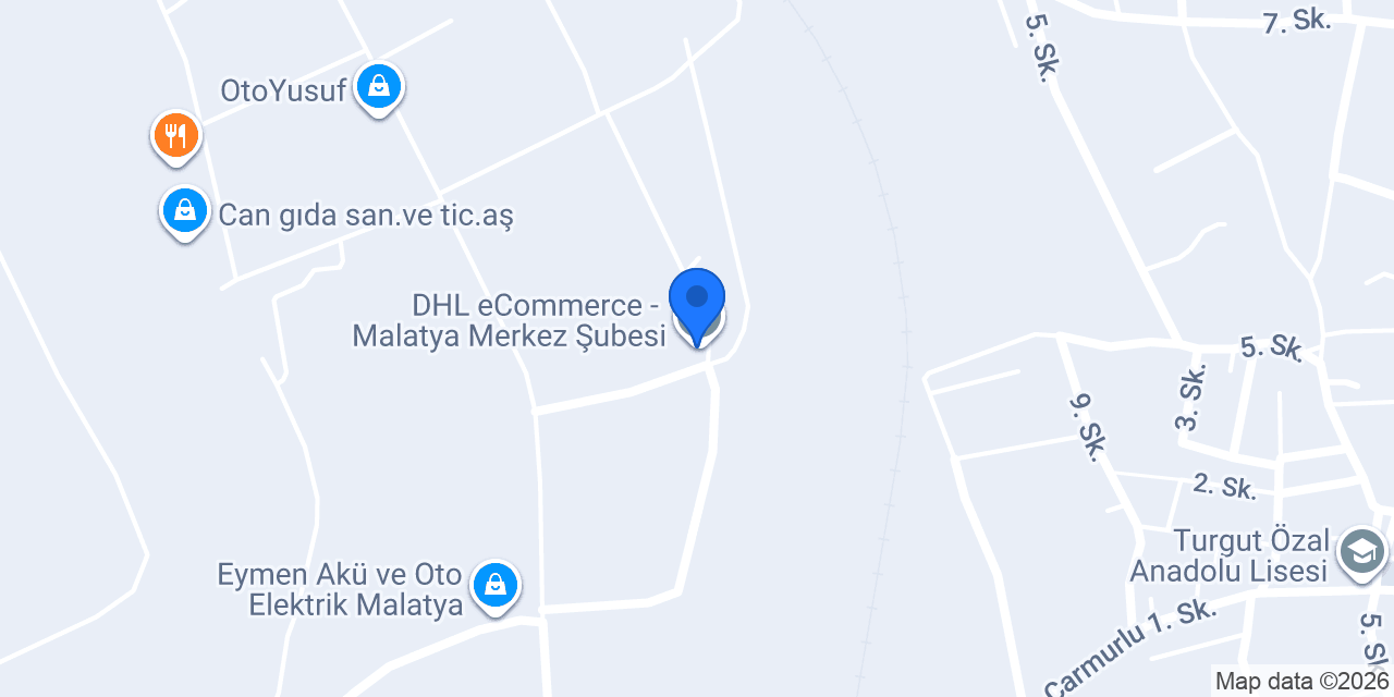 DHL eCommerce - Malatya Merkez Şubesi konumu
