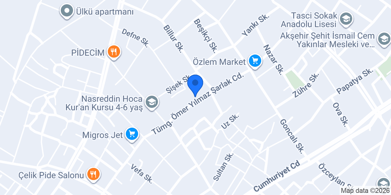Akşehir Beşkalem Kurs Merkezi konumu