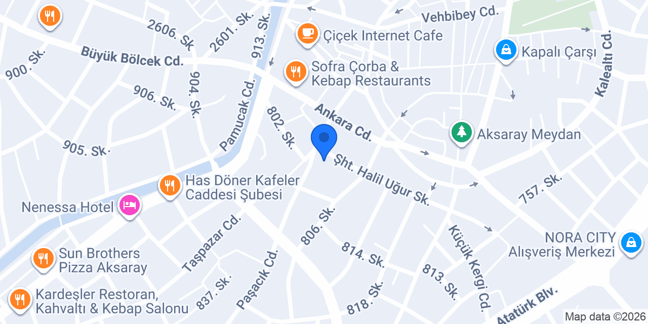 Yol Sürücü Kursu konumu