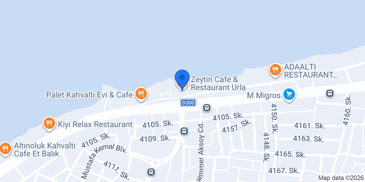 Zeytin Cafe & Restaurant Urla konumu